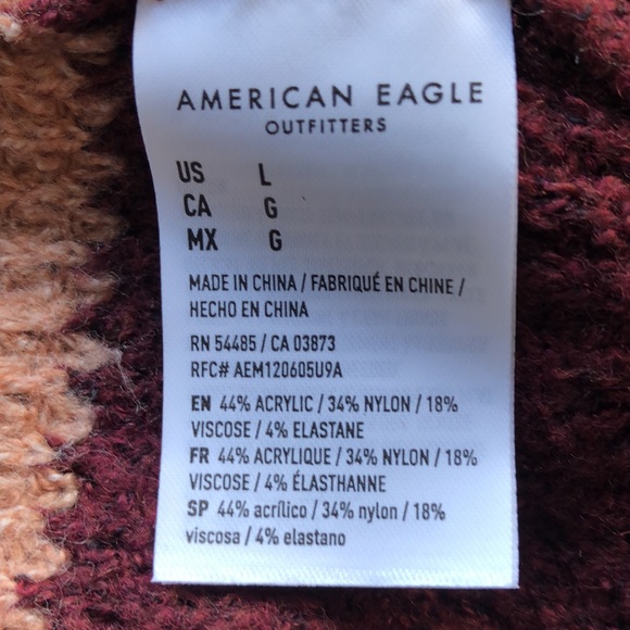 🔥NWT🔥 American Eagle Outfitters Women’s Oversized Waffle Knit V-Neck Sweater - Picture 6 of 10